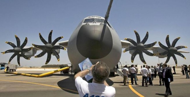 Presentación del avión de transporte militar A400M en 2008. EFE