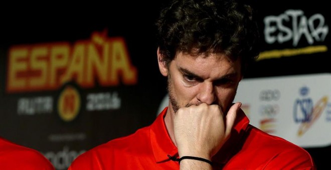 Pau Gasol, hace unos días en la concentración de la selección española. EFE/Chema Moya