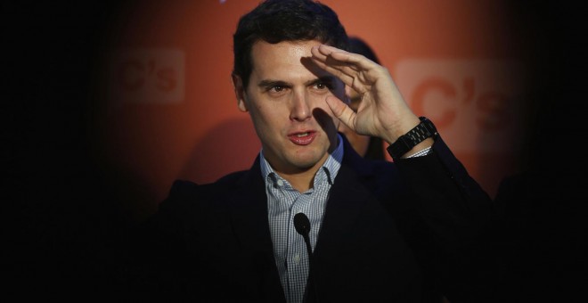 Albert Rivera, en una conferencia de prensa en Madrid. Archivo REUTERS