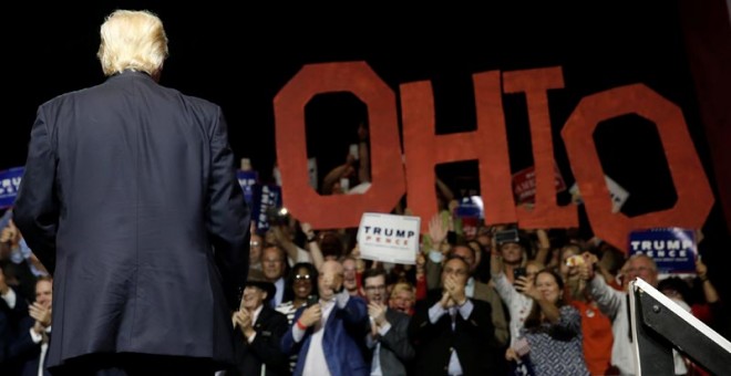 Donald Trump durante un acto electoral en Ohio. / REUTERS