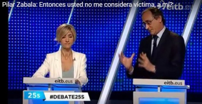 Zabala y Alonso durante el debate