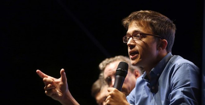 Íñigo Errejón, durante la inauguración del ciclo de conferencias Universidad de Podemos. / EFE