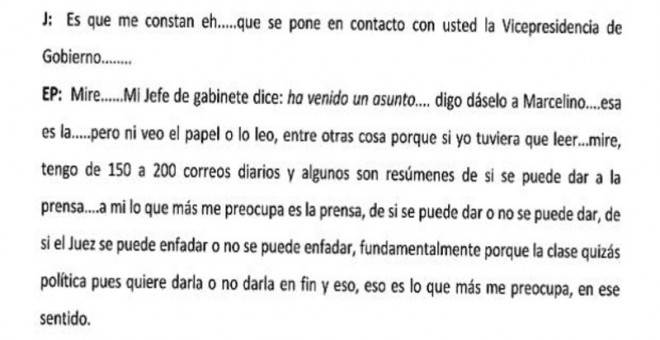 Declaración ex comisario Eugenio Pino en noviembre de 2015.