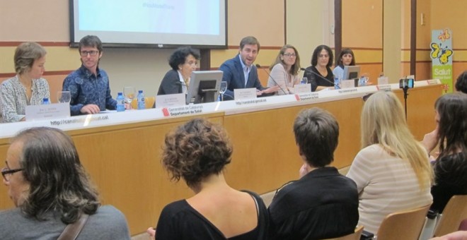 El conseller de Salud de la Generalitat, Toni Comín, en la presentación del nuevo modelo./ EP