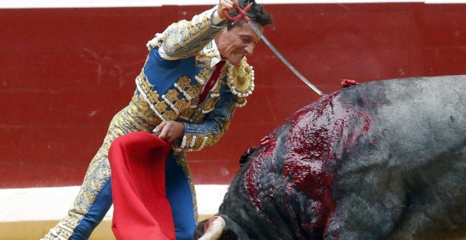 El diestro Diego Urdiales durante la feria de la Semana Grande de San Sebastián. / EFE