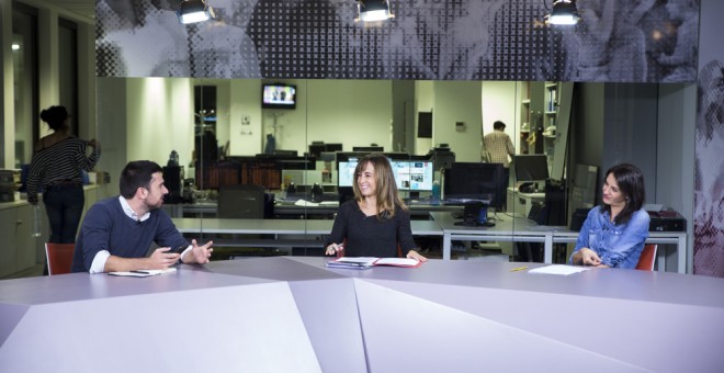 Debate de Publico TV entre Rita Maestre y Ramón Espinar, moderado por Ana Pardo de Vera