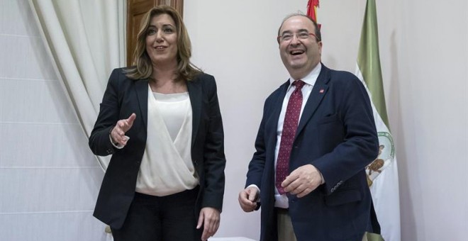 Iceta niega un acercamiento a Susana Díaz tras su reunión / EFE