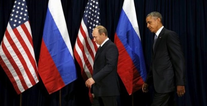 El presidente Barack Obama y su homólogo ruso, Vladimir Putin, después de la reunión de la ONU el pasado mes de septiembre, en Nueva York. REUTERS/Kevin Lamarque