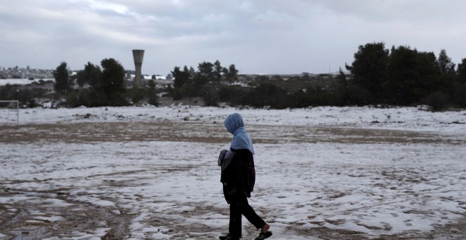 Así amanecía el campo de refugiados de Ritsona, en el norte de Atenas. REUTERS/Alkis Konstantinidis