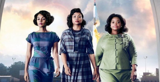 Las actrices Janelle Monáe, Taraji P. Henson y Octavia Spencer dan vida a las matemáticas Mary Jackson, Katherine Johnson y Dorothy Vaughan en la película Figuras Ocultas. / Twentieth Century Fox