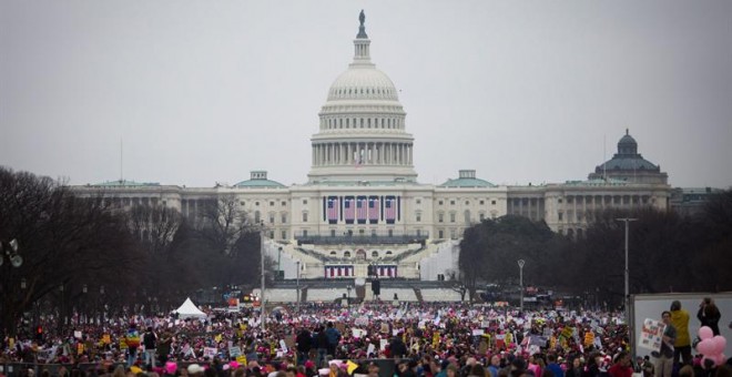 La `Women´s March' ha congregado a unas 500.000 personas en Washington / EFE