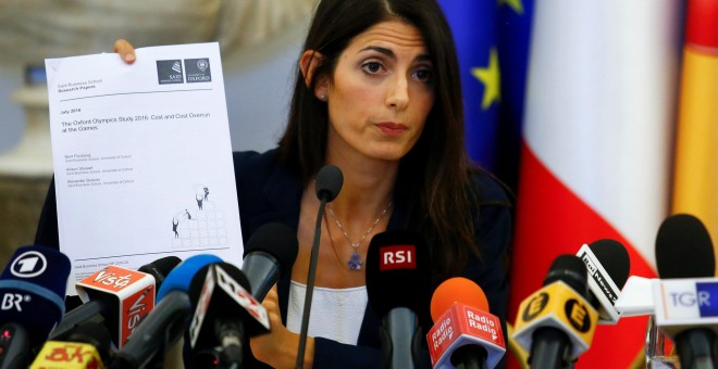 L'alcaldessa de Roma anuncia la retirada de la candidatura per als Jocs de 2024. REUTERS