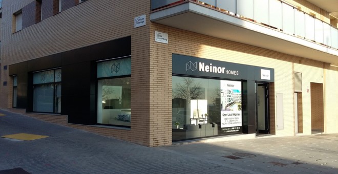 Oficina de venta de la promotora inmobiliaria Neinor Homes