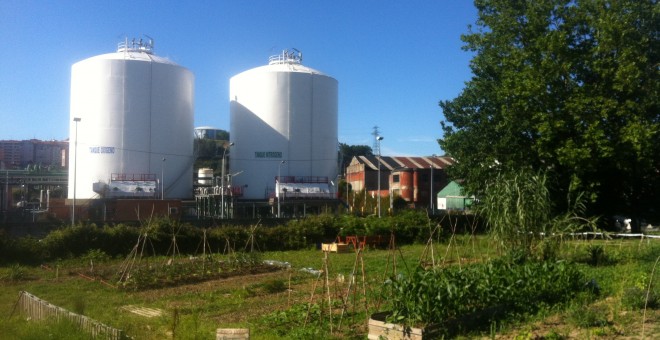 “La Huertaka”, un huerto urbano de 500 metros cuadrados situado en Barakaldo (Bizkaia).