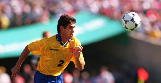 Andrés Escobar durante un partido con la selección de Colombia. /CORDON PRESS