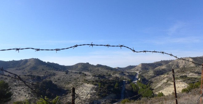 Trinxeres reconstruïdes del Monte Irazo, a la serra d’Alcubierre. JORDI DE MIGUEL