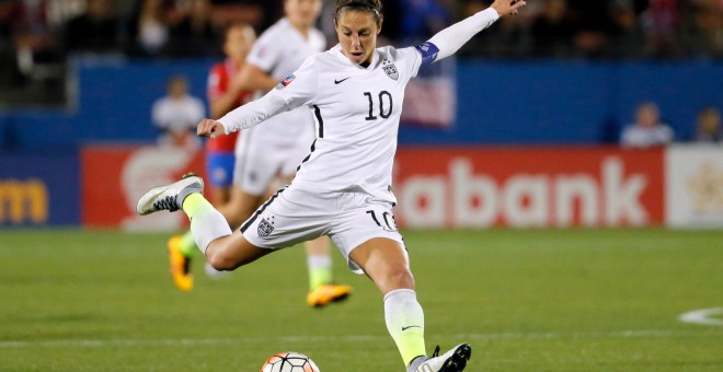 Carli Lloyd, jugadora de la selecció de futbol nord-americana / Tony Gutierrez - AP