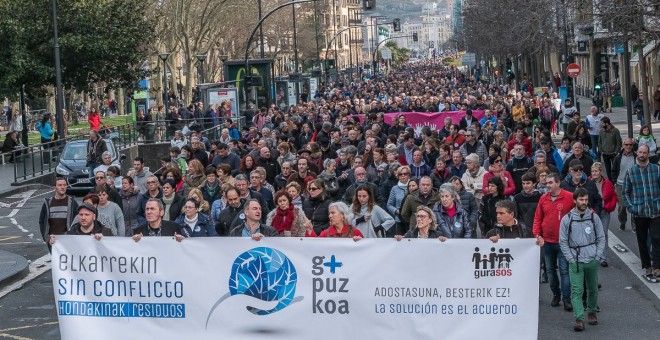 Movilización de la plataforma GuraSOS contra la incineradora. /Facebook de GuraSOS