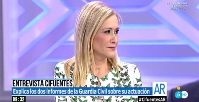 Cifuentes sobre su comparecencia en la Asamblea: 'Quieren que tenga que hacer el paseíllo, una especie de linchamiento'