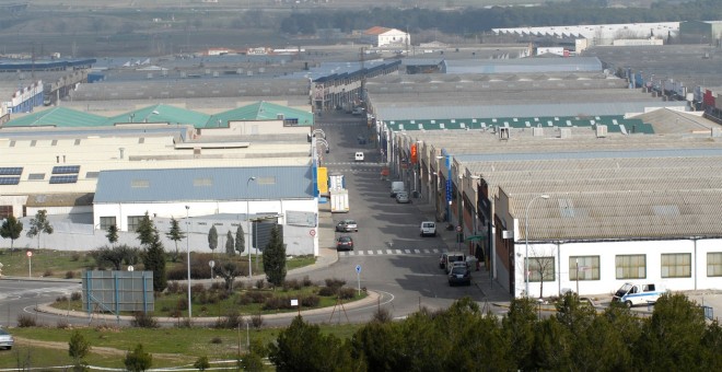 Vista del Poligono Cobo Calleja, en la localidad madrileña de Fuenlabrada. E.P.