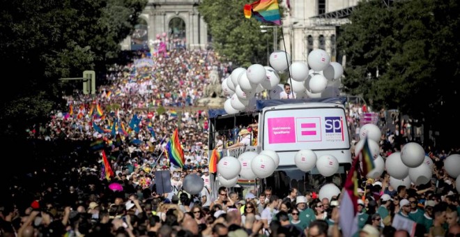 Imagen de archivo de una manifestación del Orgullo Gay en Madrid. EFE/Archivo