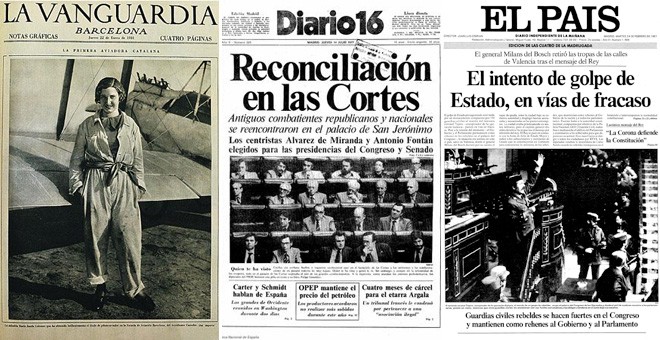 Algunos ejemplares de la colección de portadas históricas de Josep Bosch