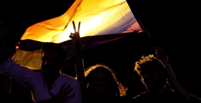 Participantes en el Orgullo de Madrid. EFE/Javier López