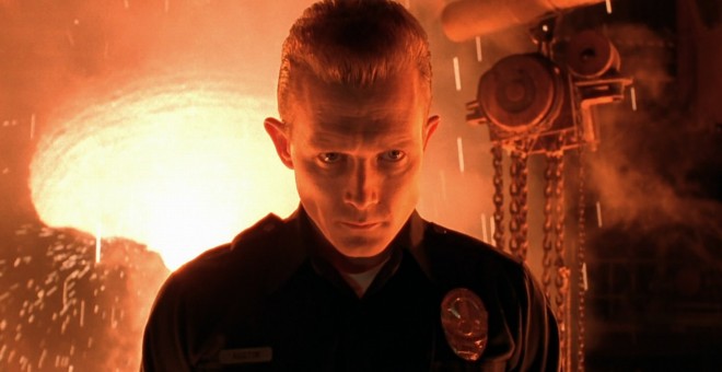 Robert Patrick en la película de Terminator