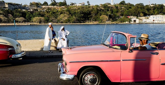 Foto de l'exposició 'Inshallah Cuba!', a Visa Pour L'Image, de Sarah Caron. SARAH CARON