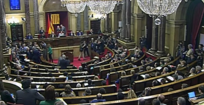 Pleno del Parlament.