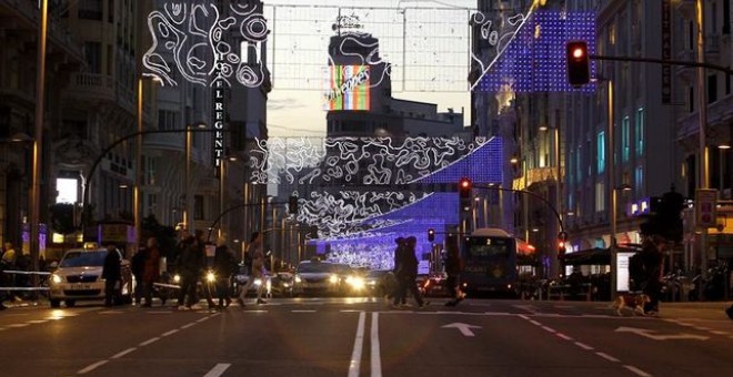 Gran Vía, cortada durante la pasada Navidad / EFE