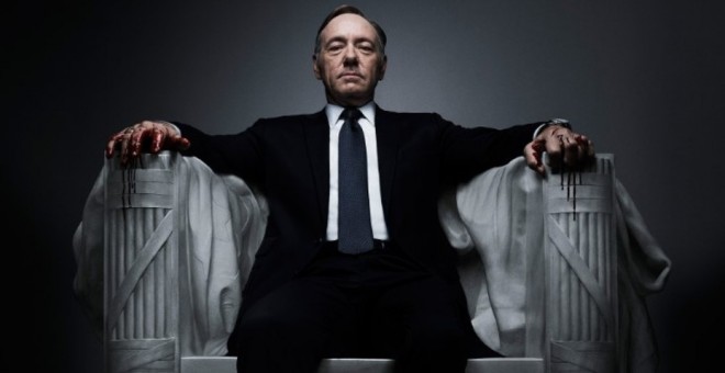 El actor Kevin Spacey en la serie 'House of Cards'.