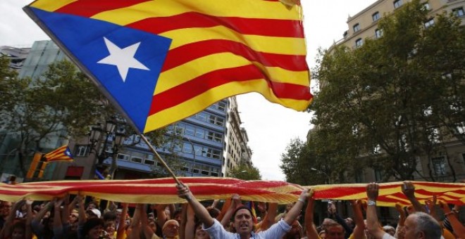 Fotografía de la Diada de 2017 / EFE