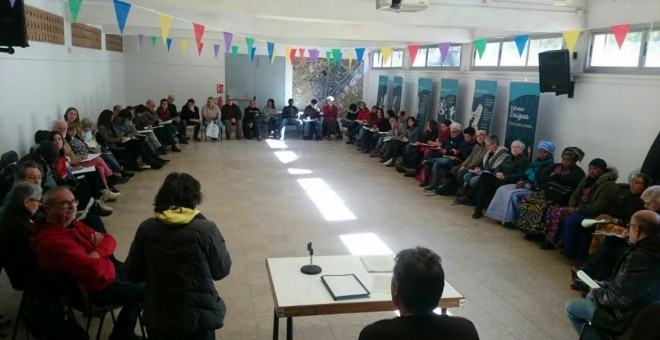 Reunió a Badalona de la Coordinadora Obrim Fronteres