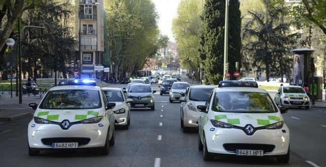 Coches eléctricos en Madrid.