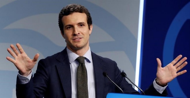 El vicesecretario de Comunicación del PP, Pablo Casado.- EFE