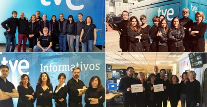 Los trabajadores de RTVE vuelven a ponerse de luto por una radio y televisión pública imparcial