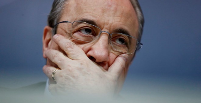 Florentino Pérez, durante la rueda de prensa. REUTERS/Juan Medina