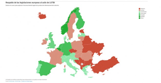 Respaldo de las legislaciones europeas al asilo de LGTBI