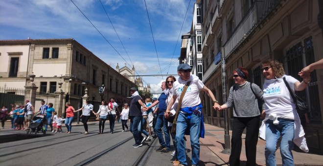 La cadena humana de Vitoria.