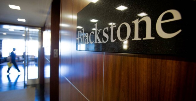 Oficina en Nueva York de la gestora de fondos Blackstone. AFP