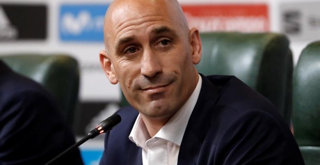 El presidente de la Federación Española de Fútbol, Luis Rubiales. - EFE