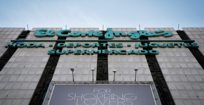 Fachada del establecimiento de El Corte Inglés de la madrileña plaza de Callao. EFE/Luca Piergiovanni