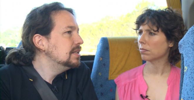 Pablo Iglesias y Marta Nebot