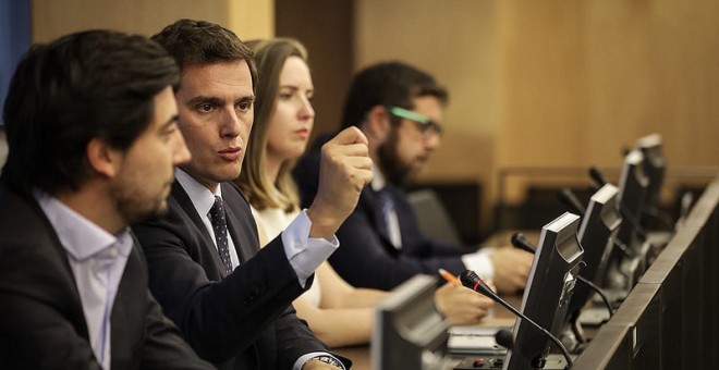 El grupo parlamentario de Ciudadanos durante una reunión en el Congreso / CIUDADANOS