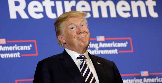 El presidente de EEUU, Donald Trump, durante un acto en Charlotte. /REUTERS