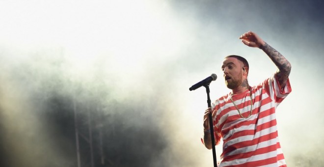 El rapero estadounidense Mac Miller durante uno de sus conciertos. AFP/Kevin Winter