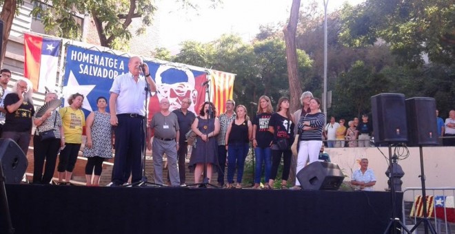 Acte d'homenatge al president xilè Salvador Allende, enderrocat per la dictadura d'Augusto Pinochet un 11 de setembre de 1973. Marc Font