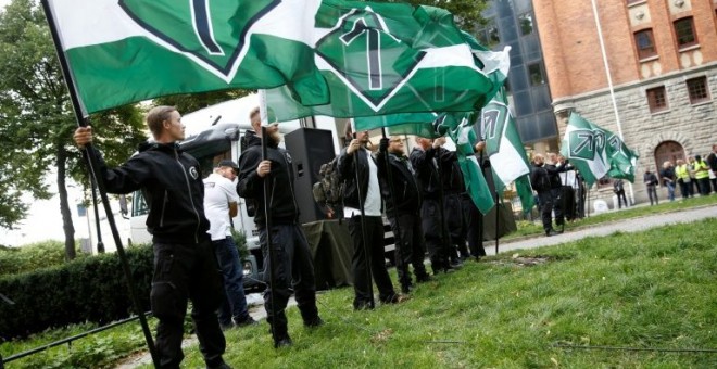 El grupo neonazi Movimiento de Resistencia Nórdico