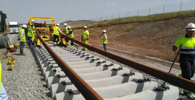 Obras del AVE a Extremadura.